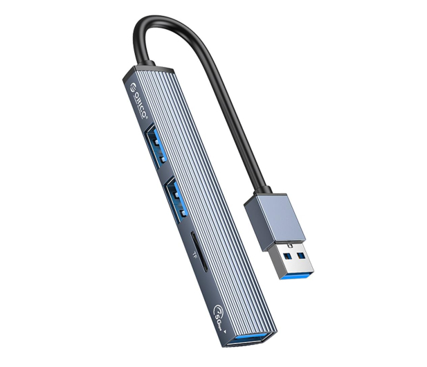 Orico USB-A - 3x USB-A, microSD AH-A12F-GY-BP - 1190065 - zdjęcie